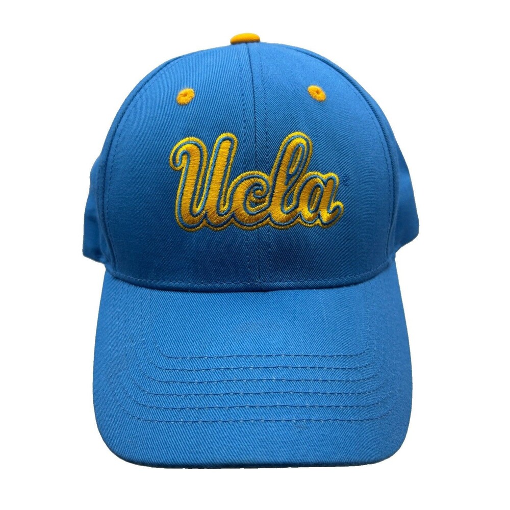 UCLA Bruins Hat Captivating Headgear Blue Gold Script Strapback Cap NCAA Vintage